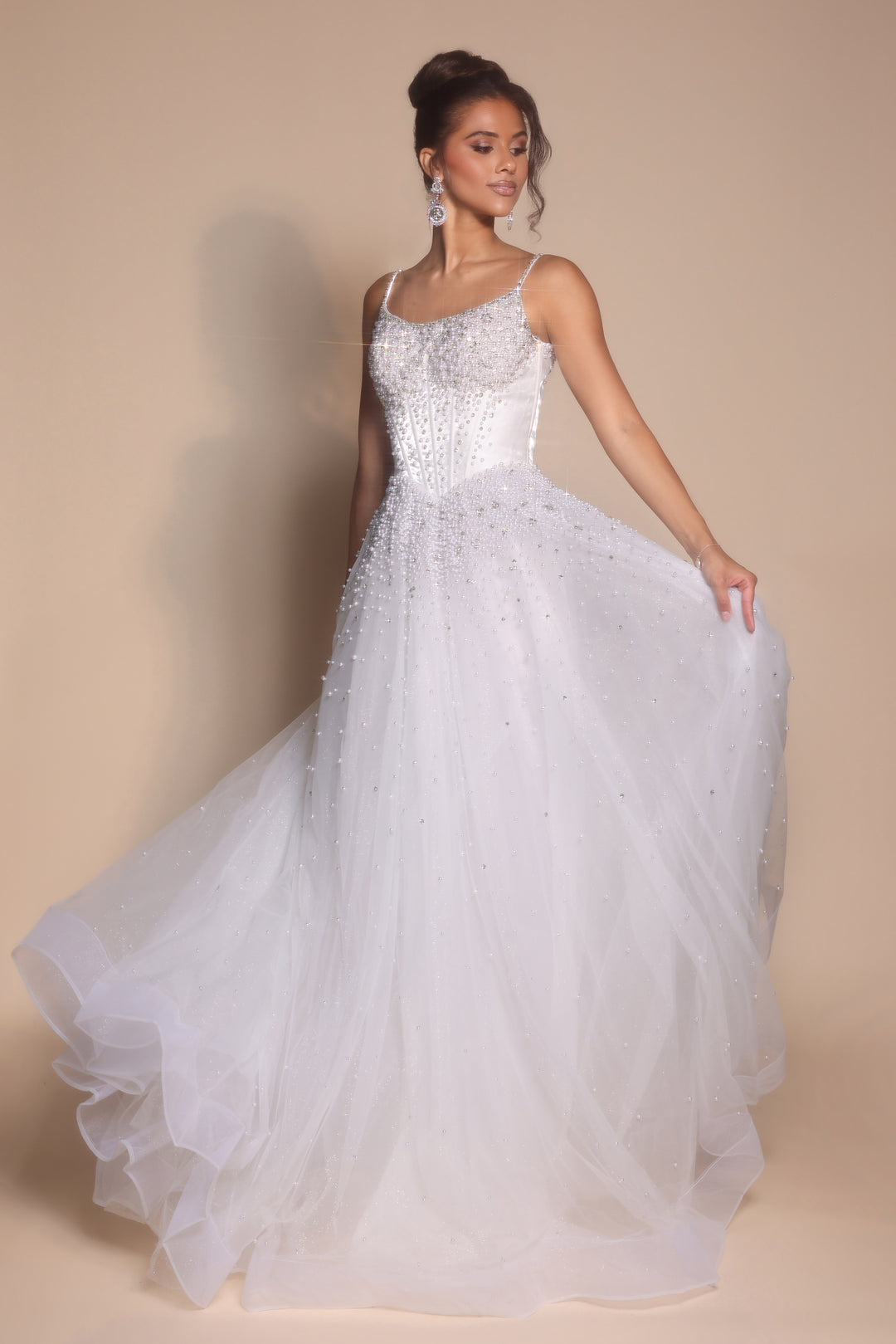 Portia & Scarlett PS26208 Evening Gown Spaghetti Strap Ballgown