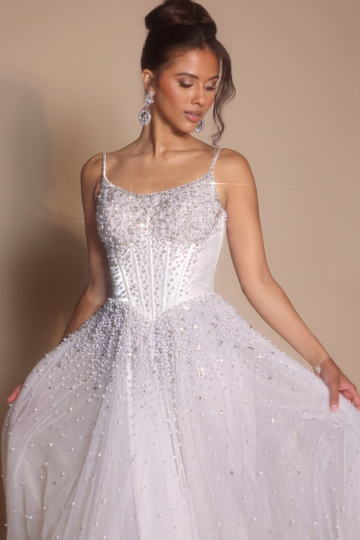 Portia & Scarlett PS26208 Evening Gown Spaghetti Strap Ballgown