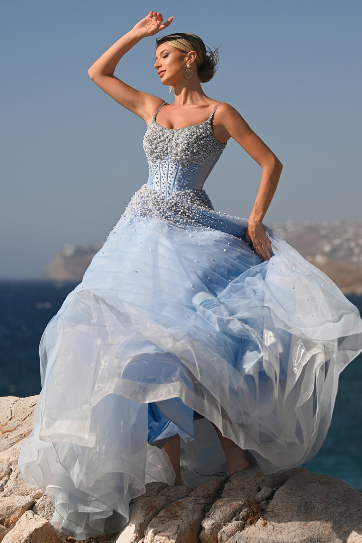 Portia & Scarlett PS26208 Evening Gown Spaghetti Strap Ballgown