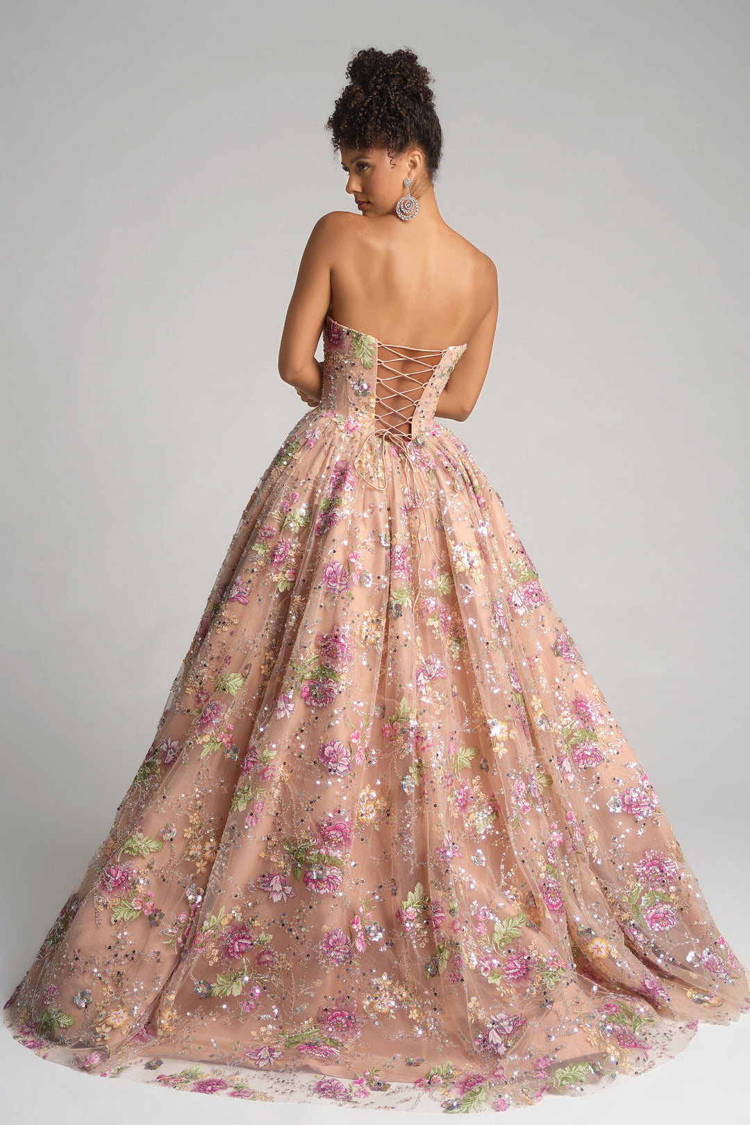 Portia & Scarlett PS26215 Floral Sweetheart Neck Prom Dress