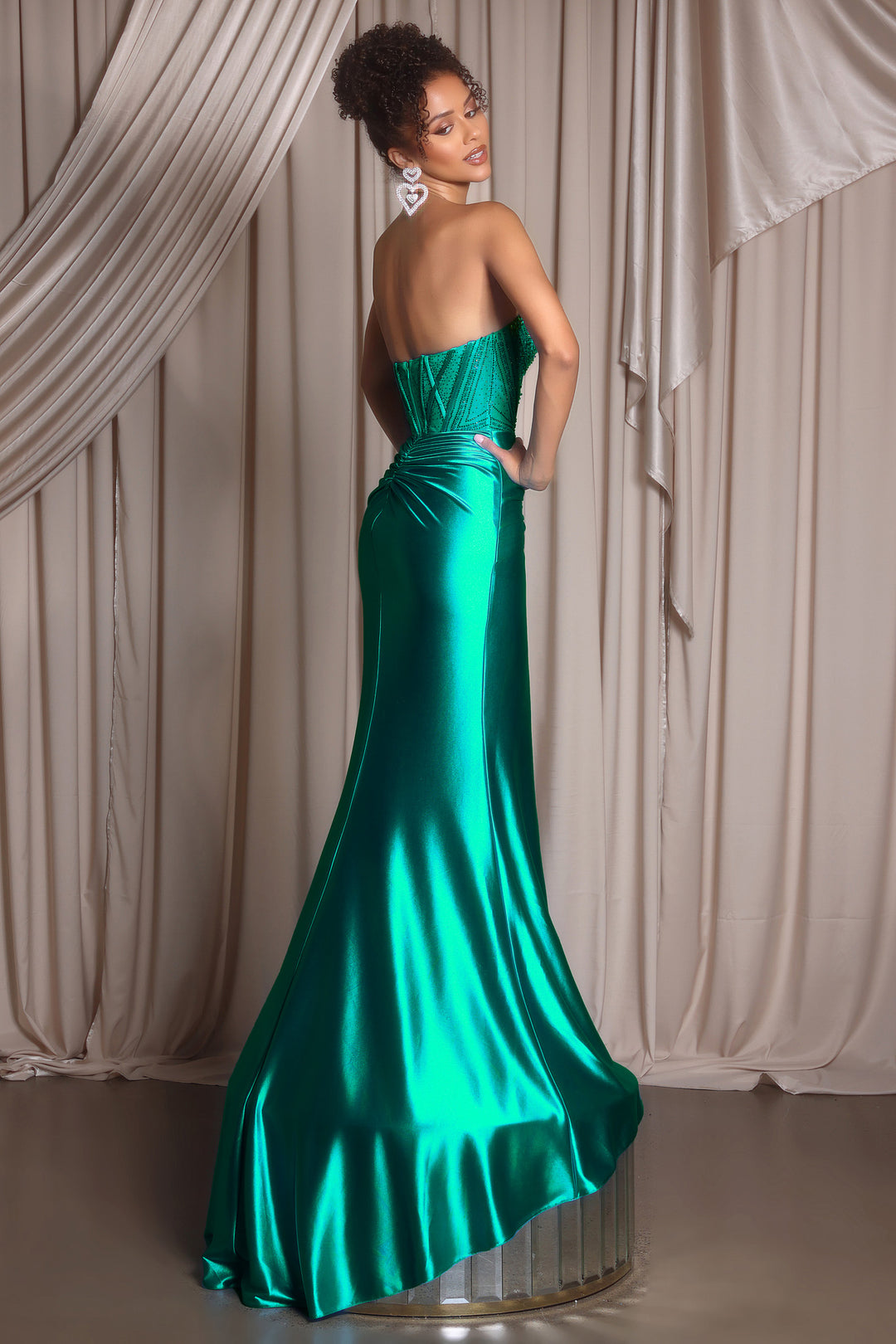 Portia & Scarlett PS26228 Evening Gown With Ruched Sheath Silhouette