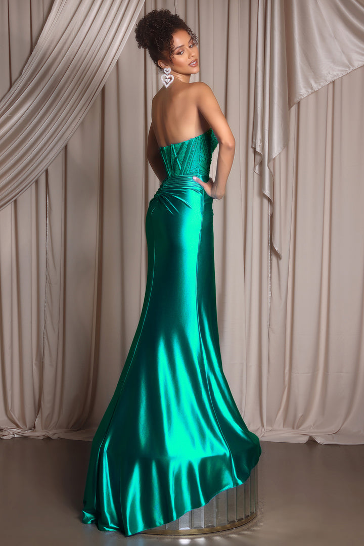 Portia & Scarlett PS26228 Evening Gown With Ruched Sheath Silhouette
