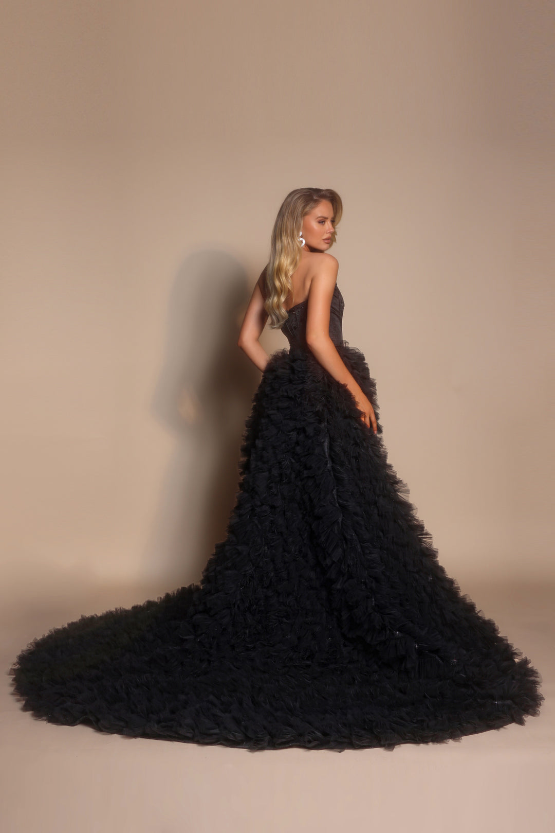 Portia & Scarlett PS26236 Evening Gown With Ruffle Silhouette
