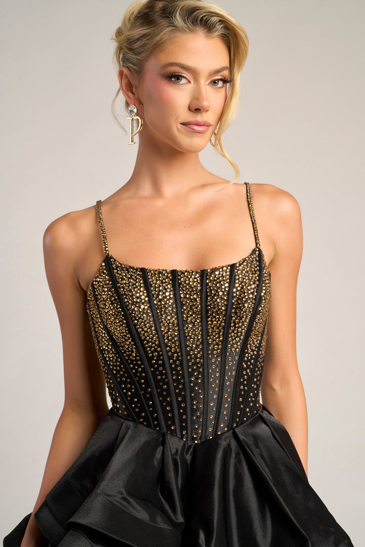 Portia & Scarlett PS26253 Evening Gown Beaded Corset Silhouette