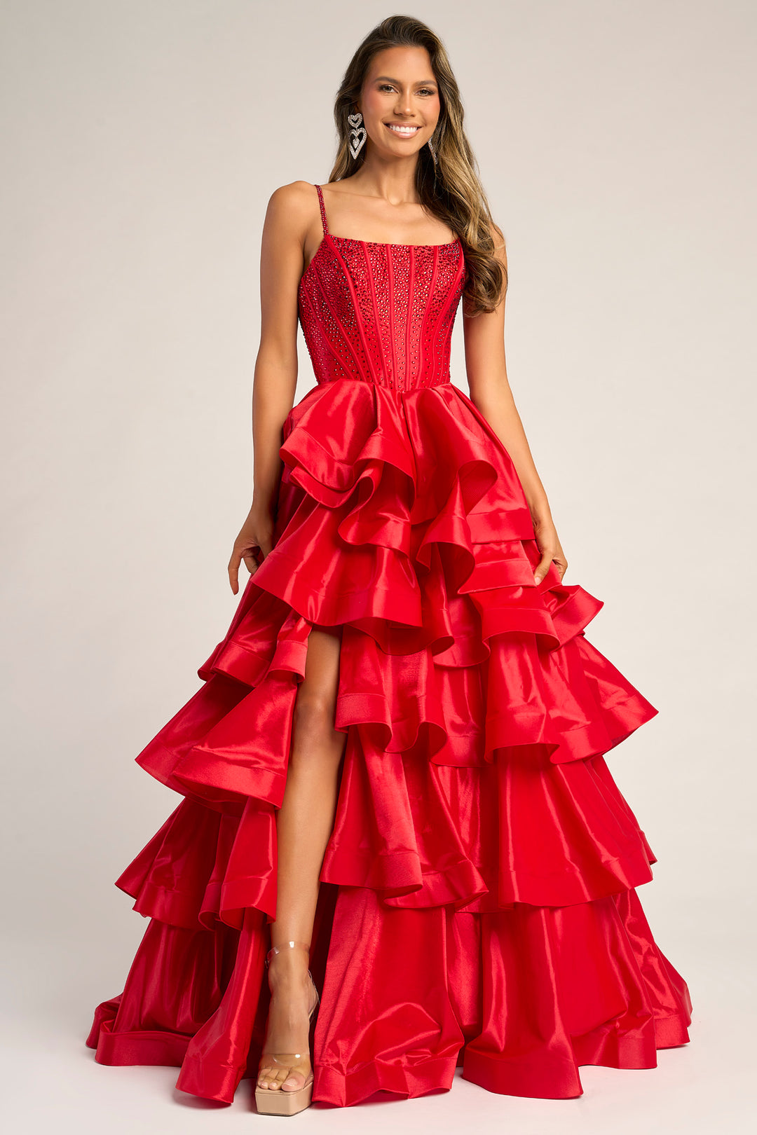 Portia & Scarlett PS26253 Evening Gown Beaded Corset Silhouette