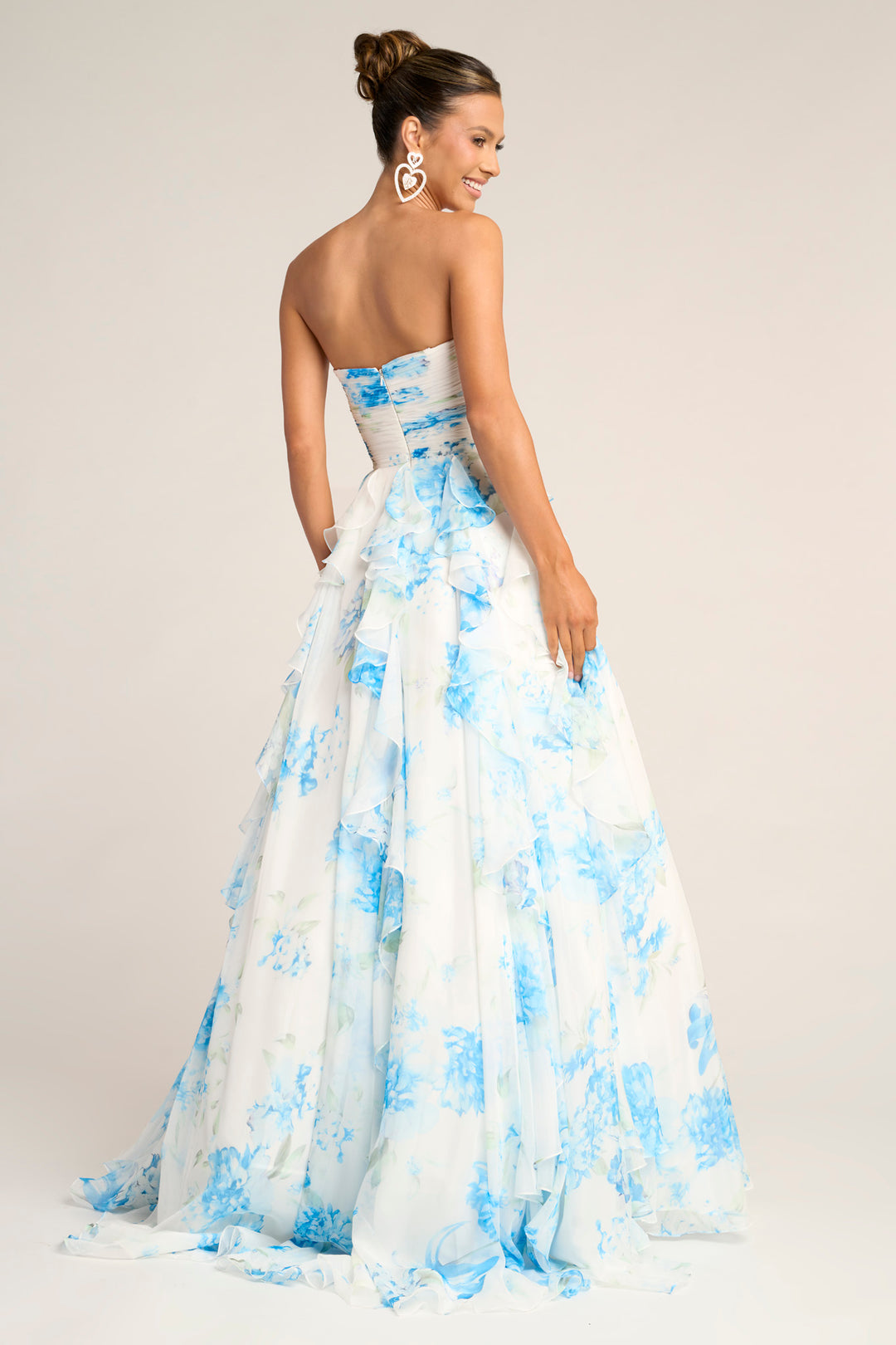 Portia & Scarlett PS26254 Evening Gown With Cascading Ruffles