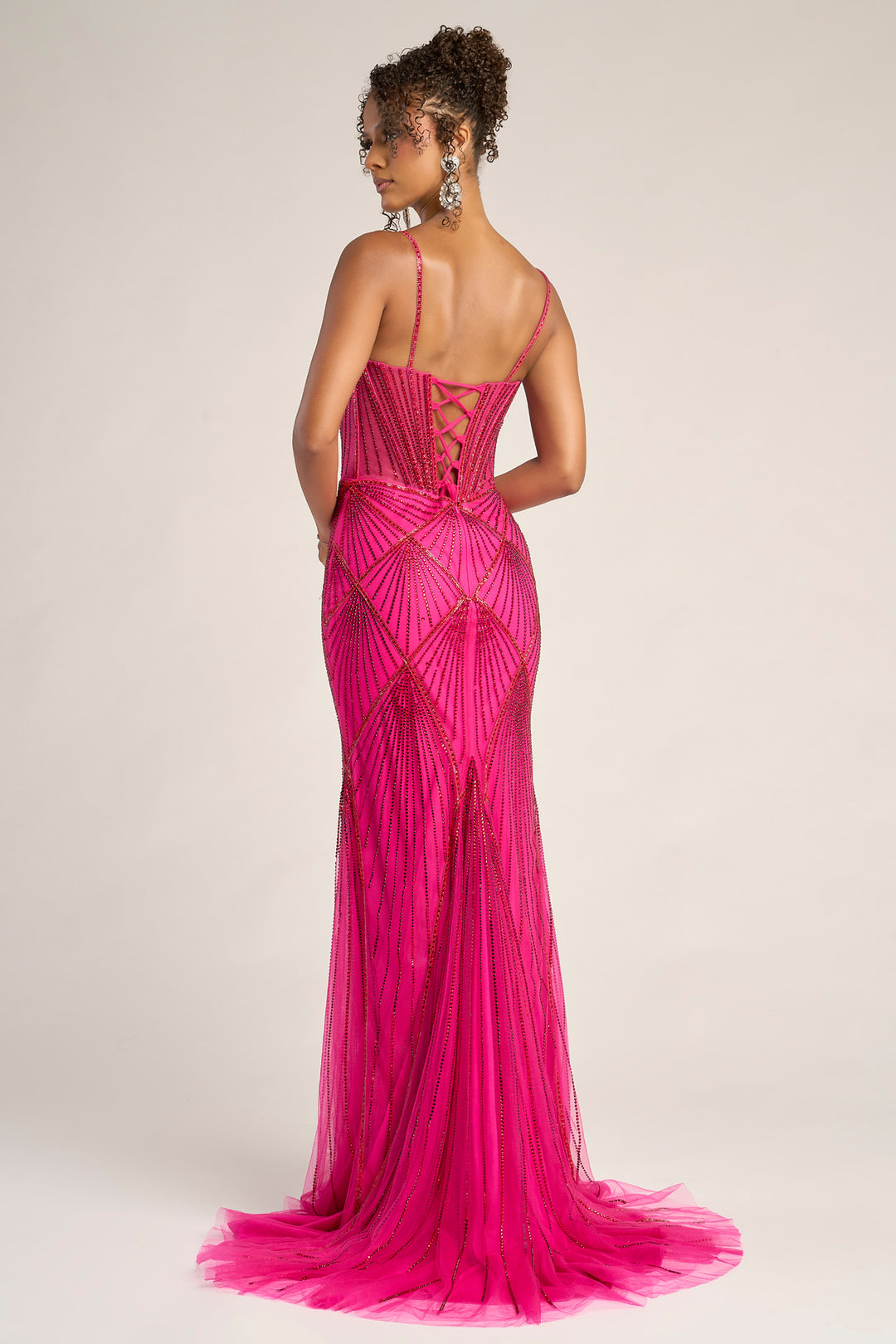 Portia & Scarlett PS26263 Evening Gown Deep V-Neck Silhouette
