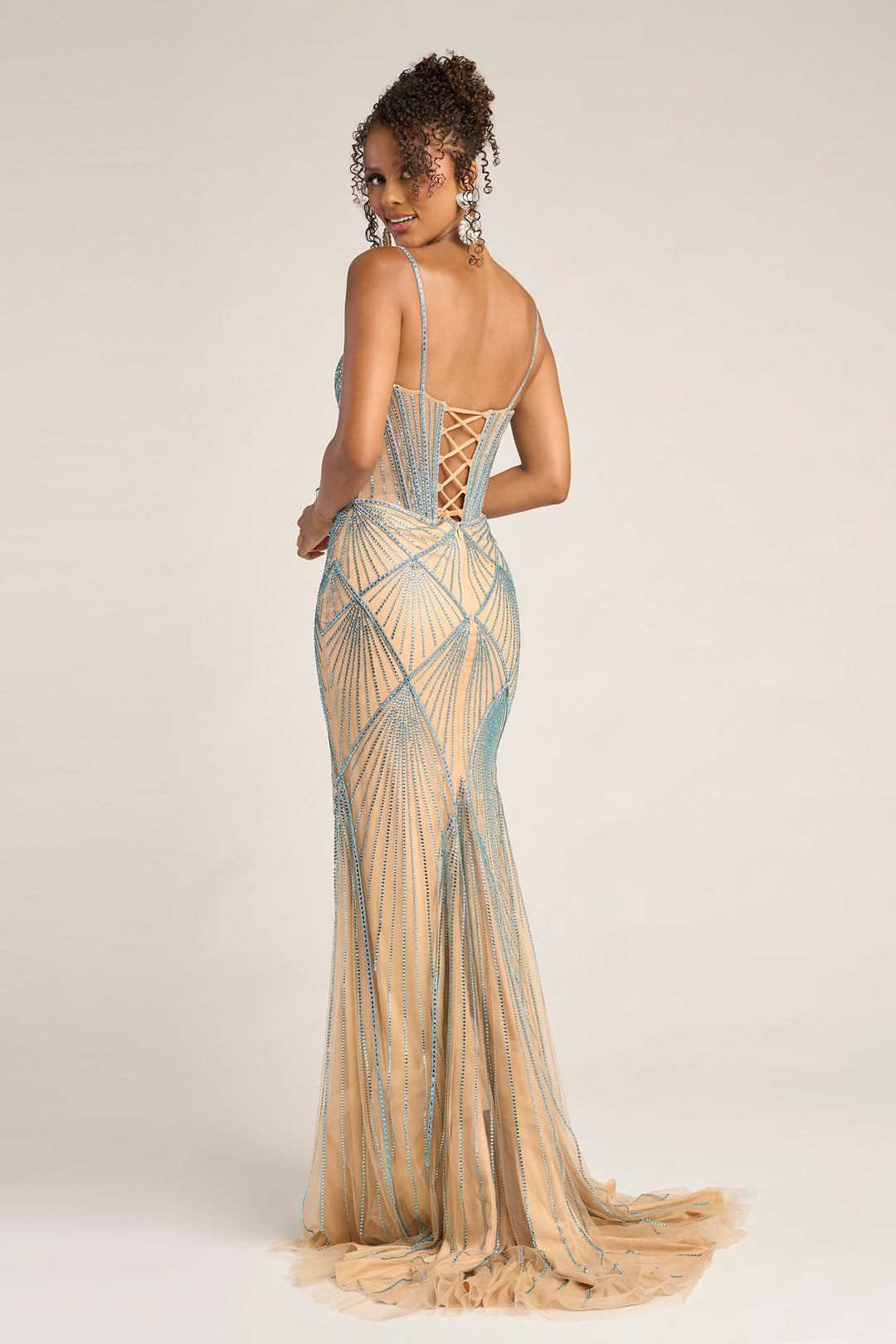 Portia & Scarlett PS26263 Evening Gown Deep V-Neck Silhouette