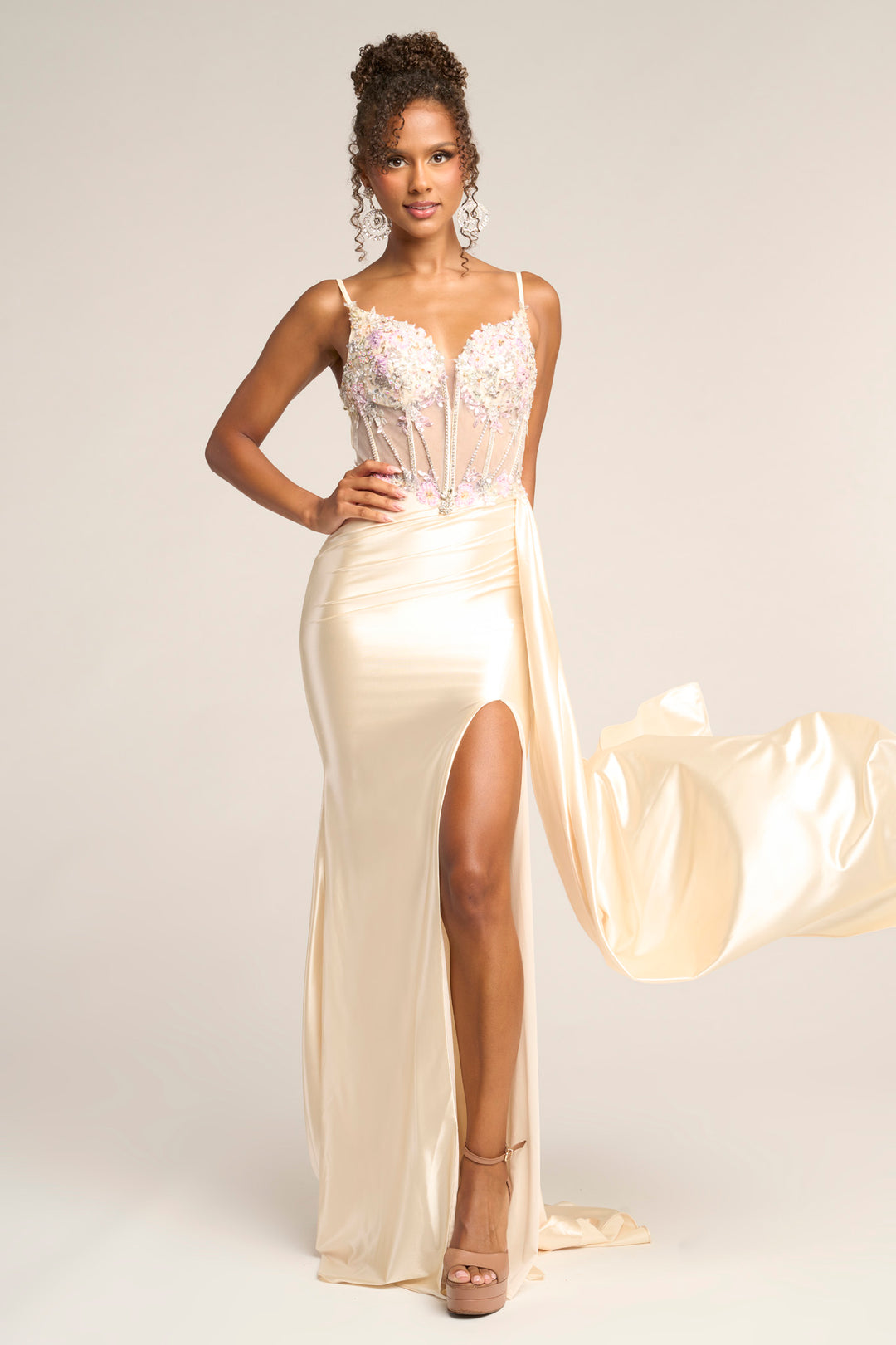 Portia & Scarlett PS26270 Evening Gown Sheath Floral Embellished