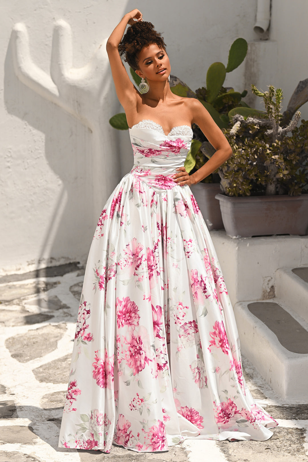 Portia & Scarlett PS26298 Floral Ballgown With Sweetheart Neckline