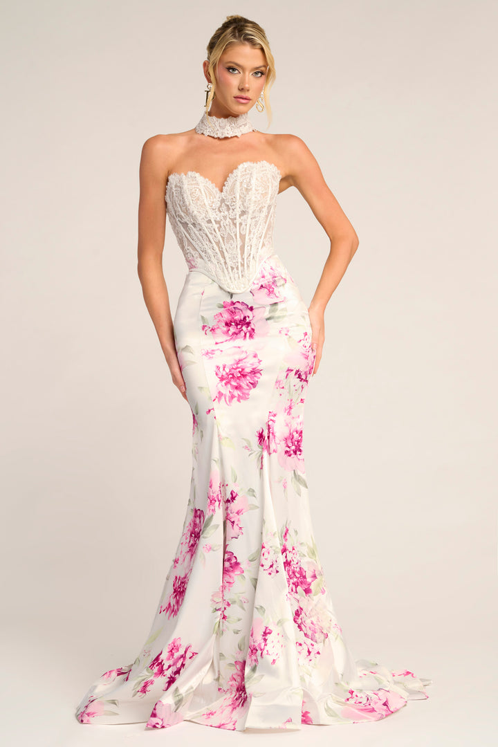 Portia & Scarlett PS26299 Evening Gown Lace Corset Mermaid Silhouette