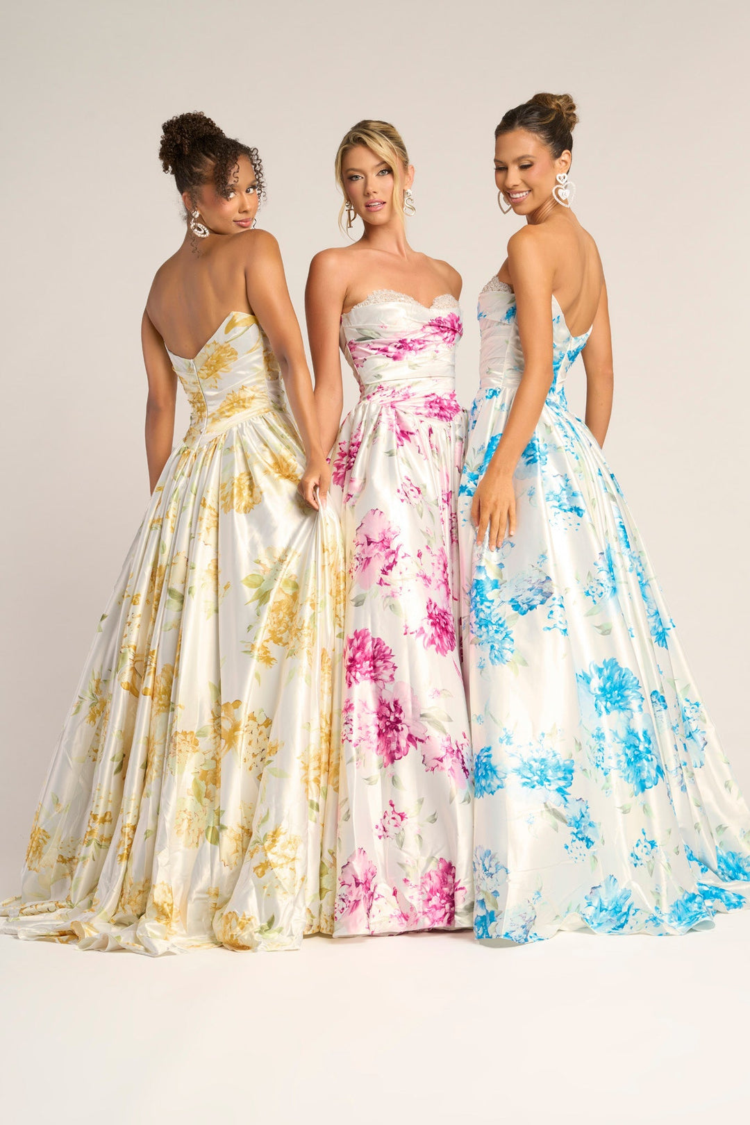 Portia & Scarlett PS26298 Floral Ballgown With Sweetheart Neckline