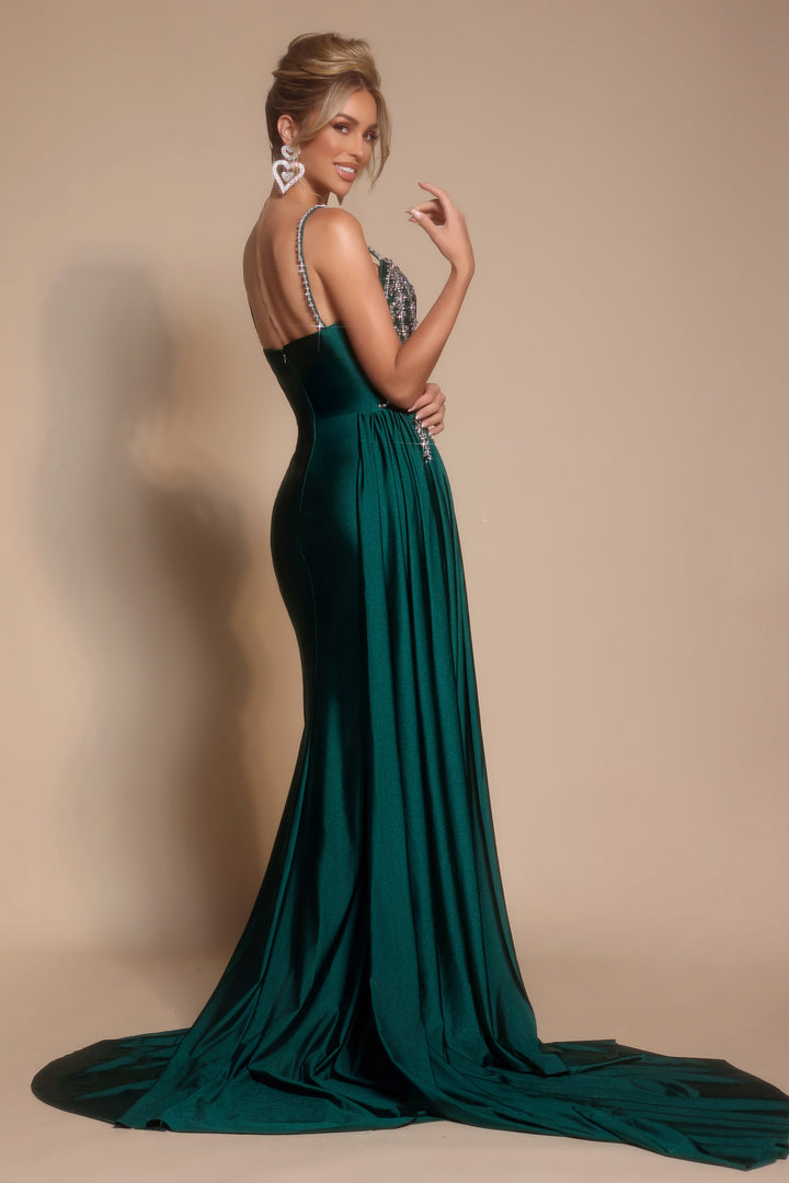Portia & Scarlett PS26304E Evening Gown With Thigh-High Slit