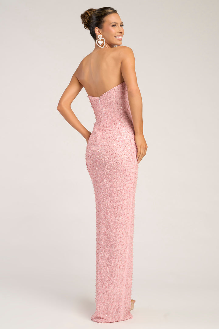 Portia & Scarlett PS26309E Ruched Beaded Evening Gown
