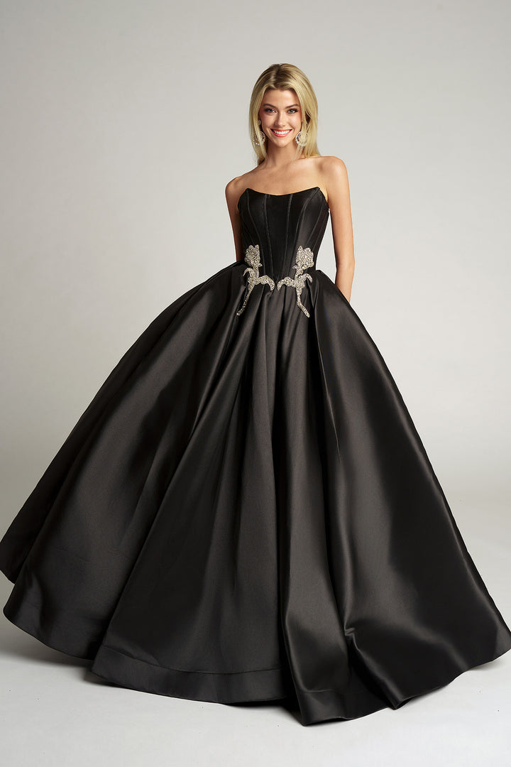 Portia & Scarlett PS26315E Evening Gown Rhinestone Accent Ballgown