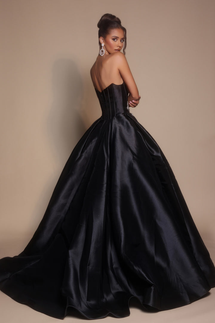 Portia & Scarlett PS26315E Evening Gown Rhinestone Accent Ballgown