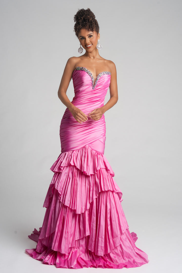 Portia & Scarlett PS26325E Evening Gown Ruched Sweetheart Neckline