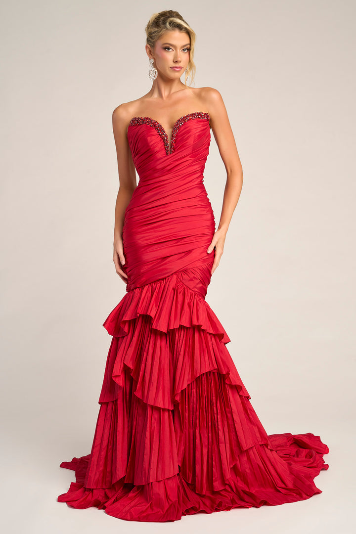 Portia & Scarlett PS26325E Evening Gown Ruched Sweetheart Neckline