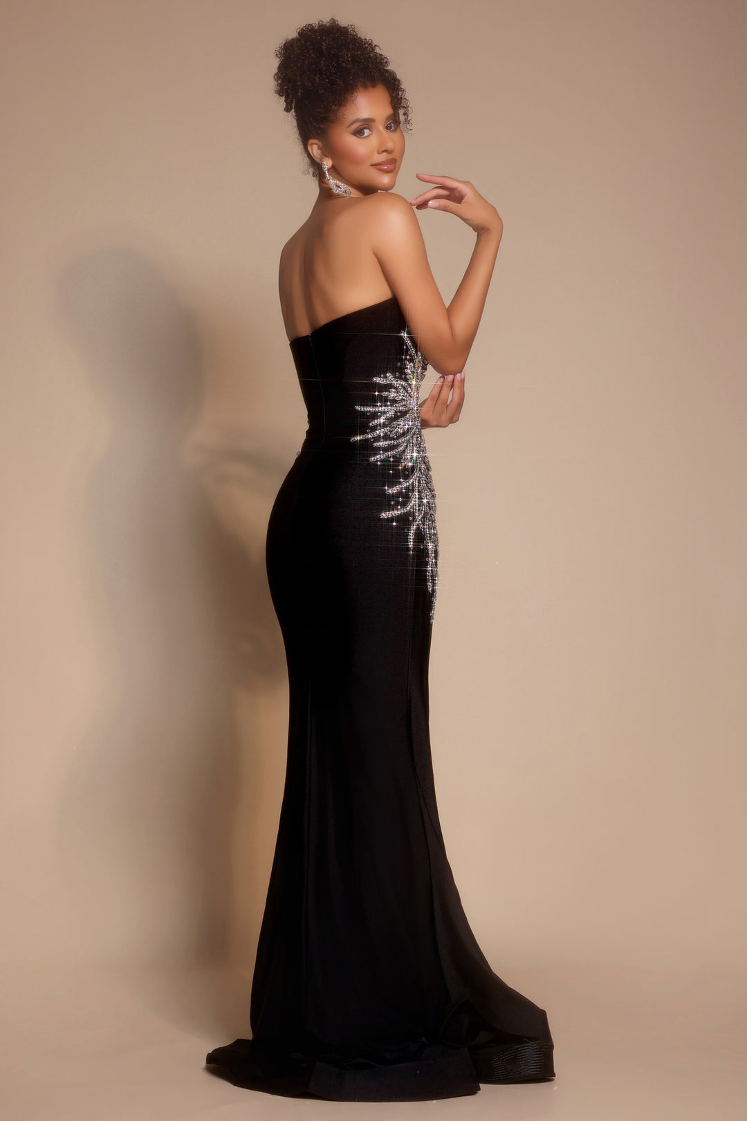 Portia & Scarlett PS26331E Strapless Rhinestone Prom Dress