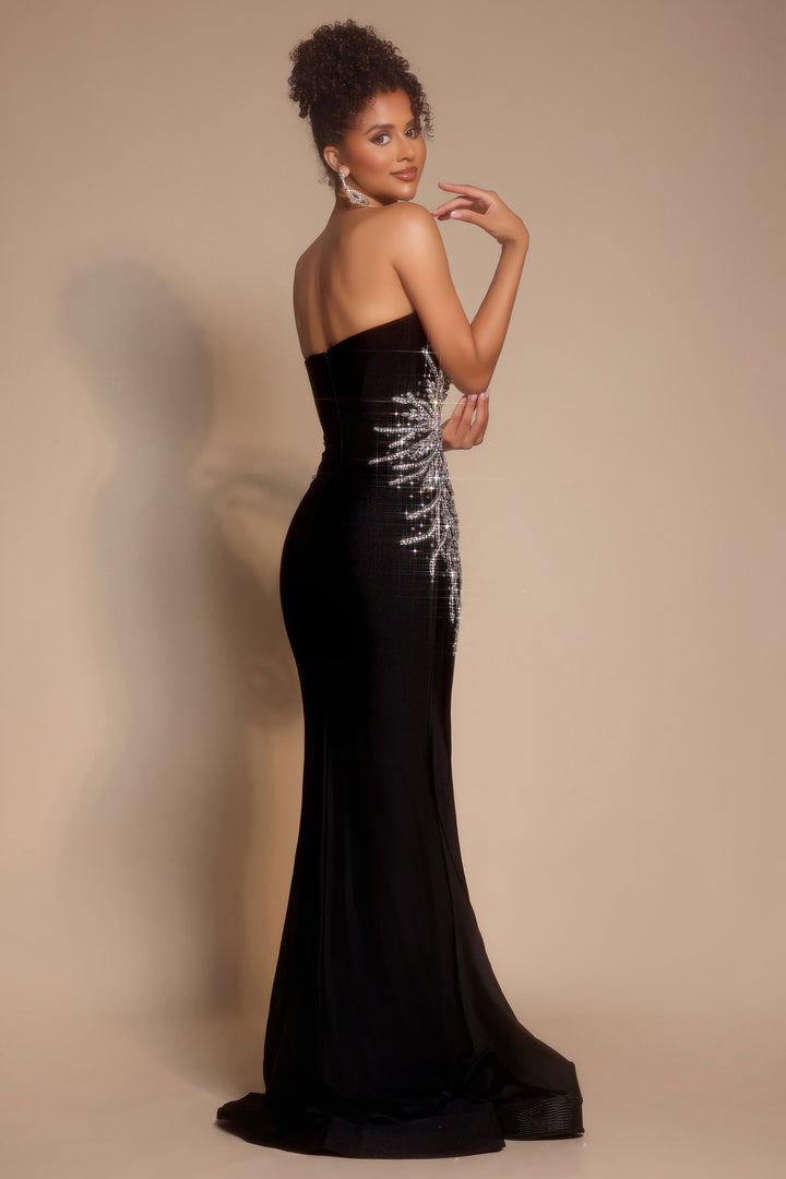 Portia & Scarlett PS26331E Strapless Rhinestone Prom Dress