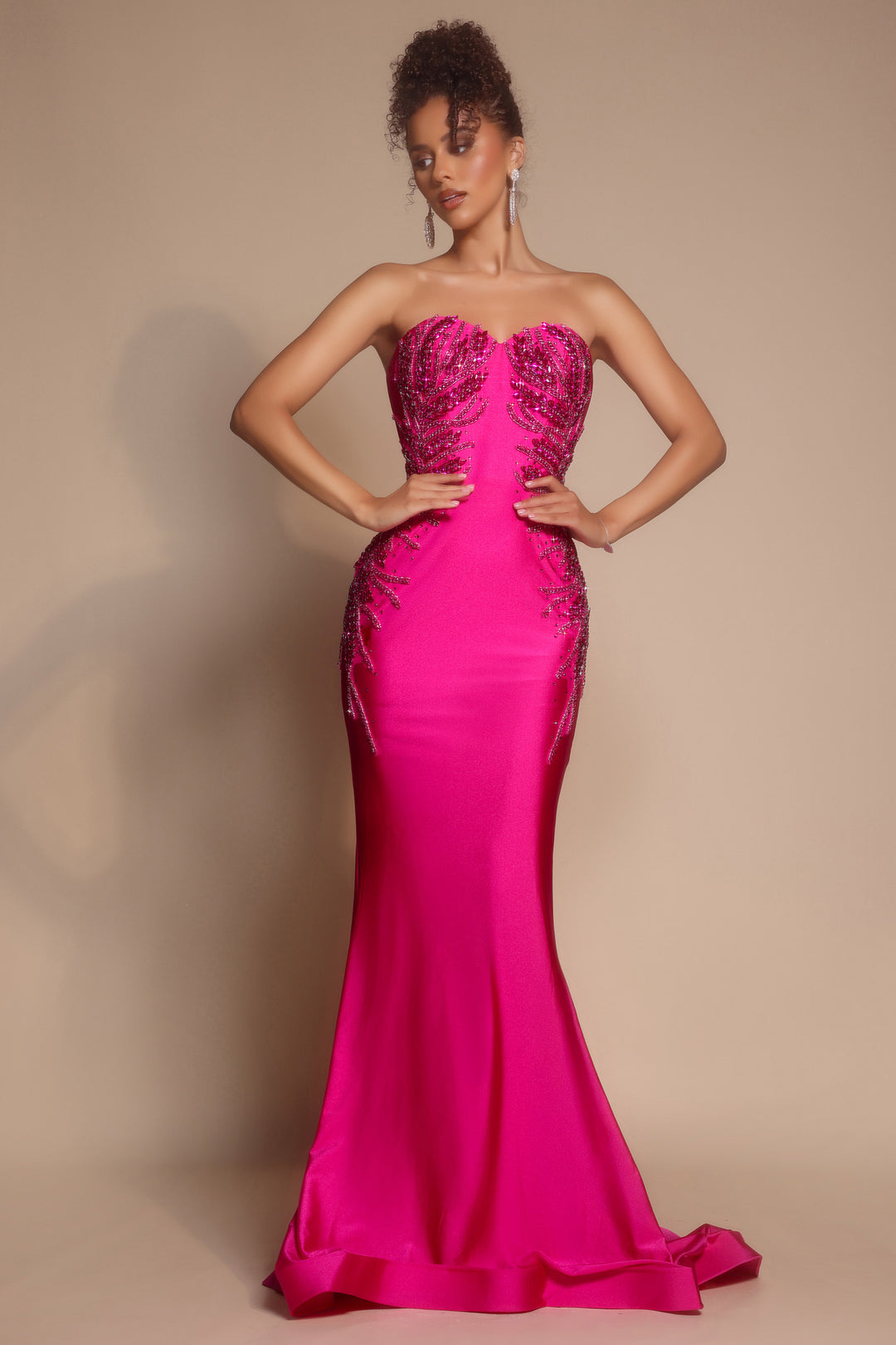 Portia & Scarlett PS26331E Strapless Rhinestone Prom Dress
