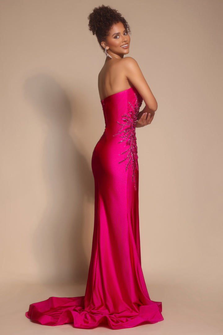Portia & Scarlett PS26331E Strapless Rhinestone Prom Dress