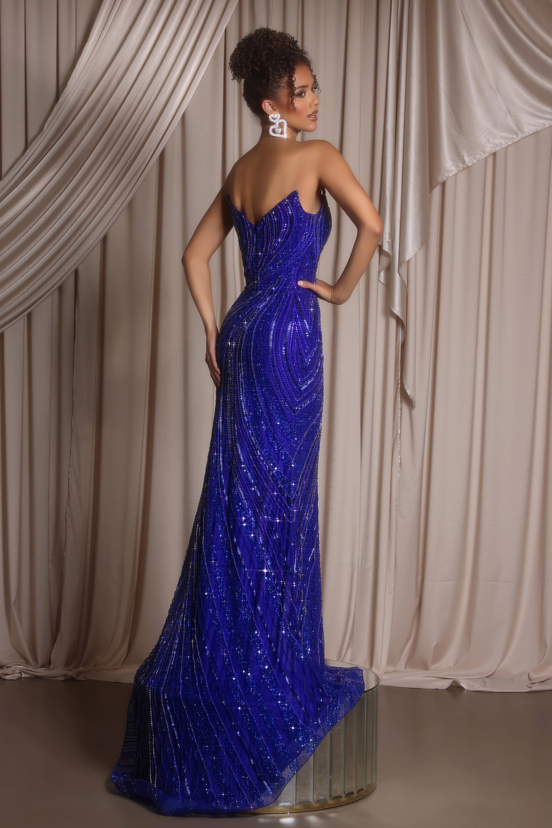 Portia & Scarlett PS26412C Beaded Fitted Prom Dress