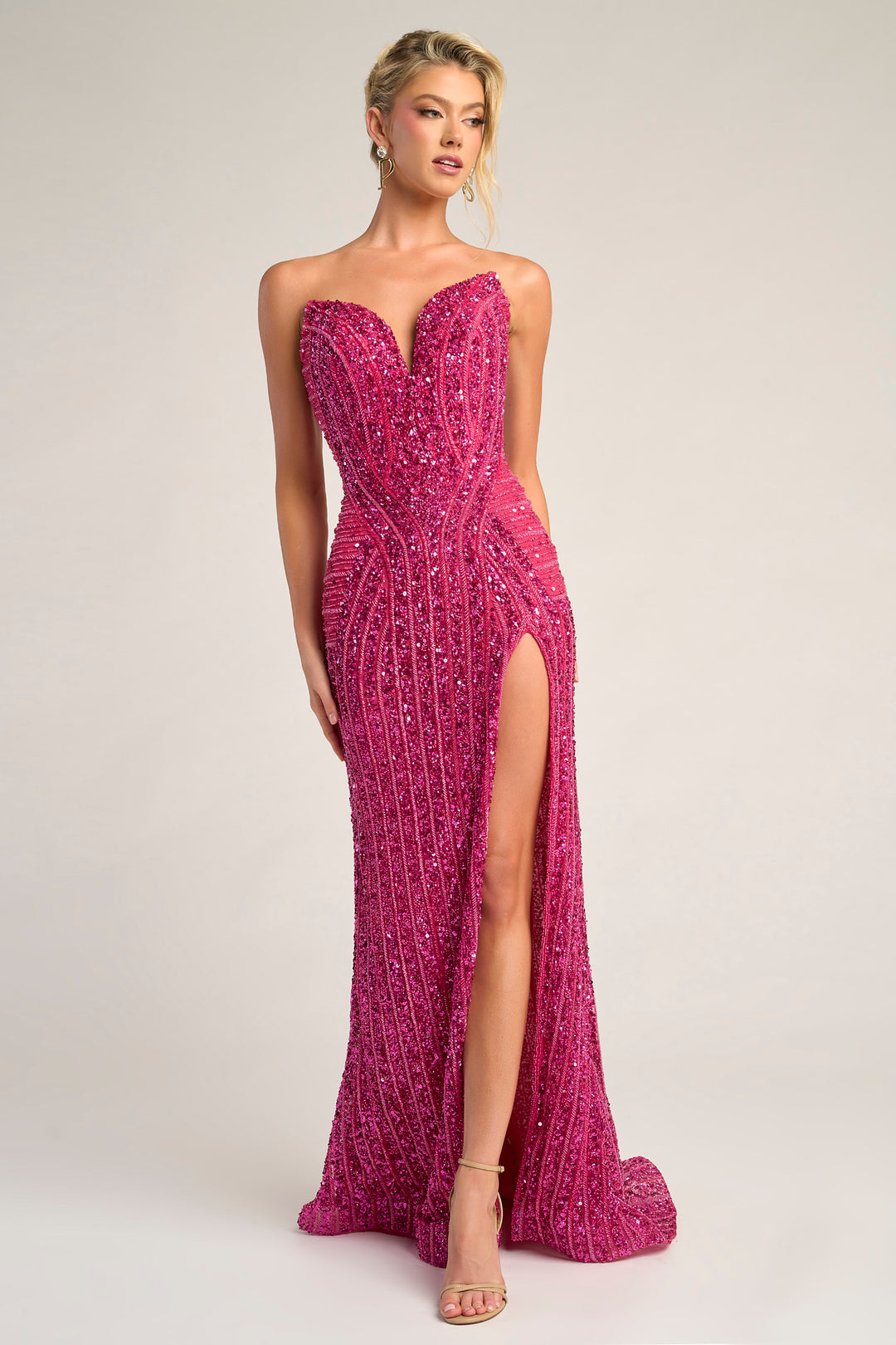 Portia & Scarlett PS26424C Sparkle Sheath Prom Dress