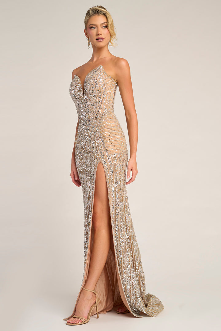 Portia & Scarlett PS26424C Sparkle Sheath Prom Dress