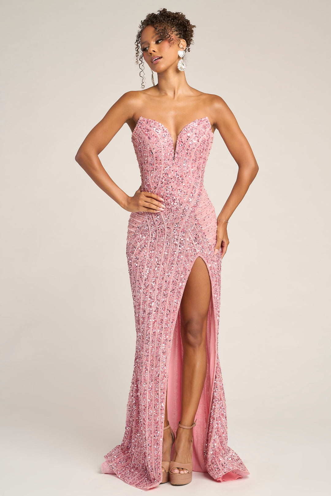 Portia & Scarlett PS26424C Sparkle Sheath Prom Dress
