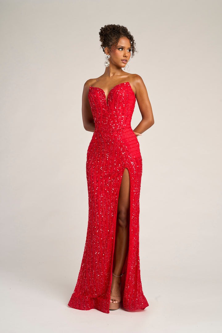 Portia & Scarlett PS26424C Sparkle Sheath Prom Dress