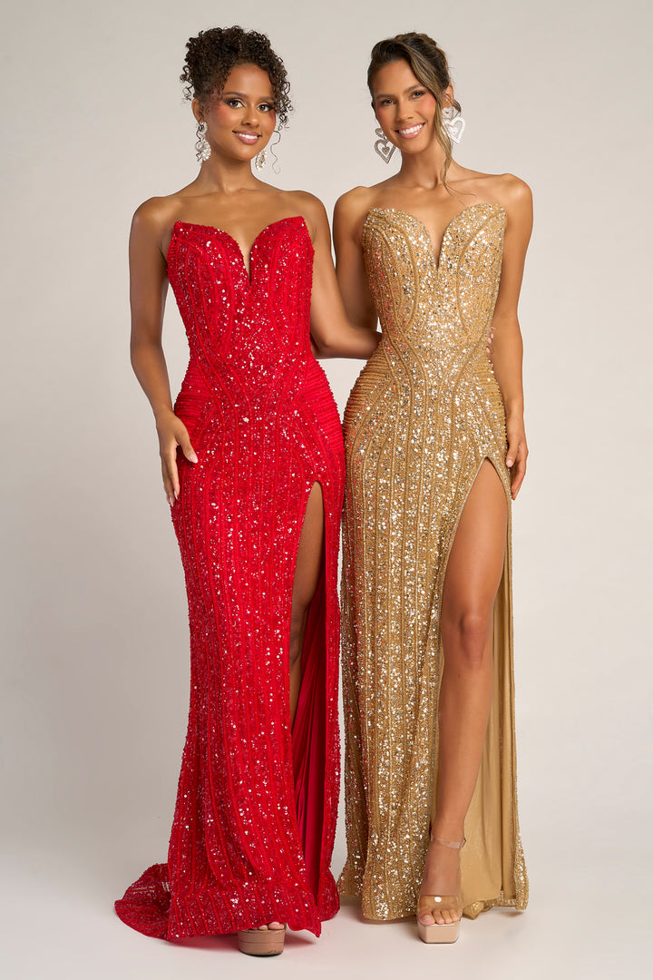Portia & Scarlett PS26424C Sparkle Sheath Prom Dress