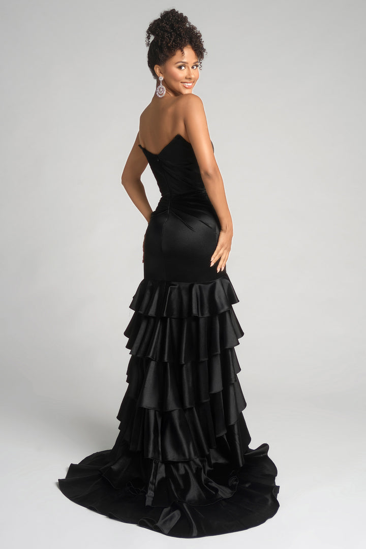 Portia & Scarlett XO021 Strapless Ruffle Prom Dress