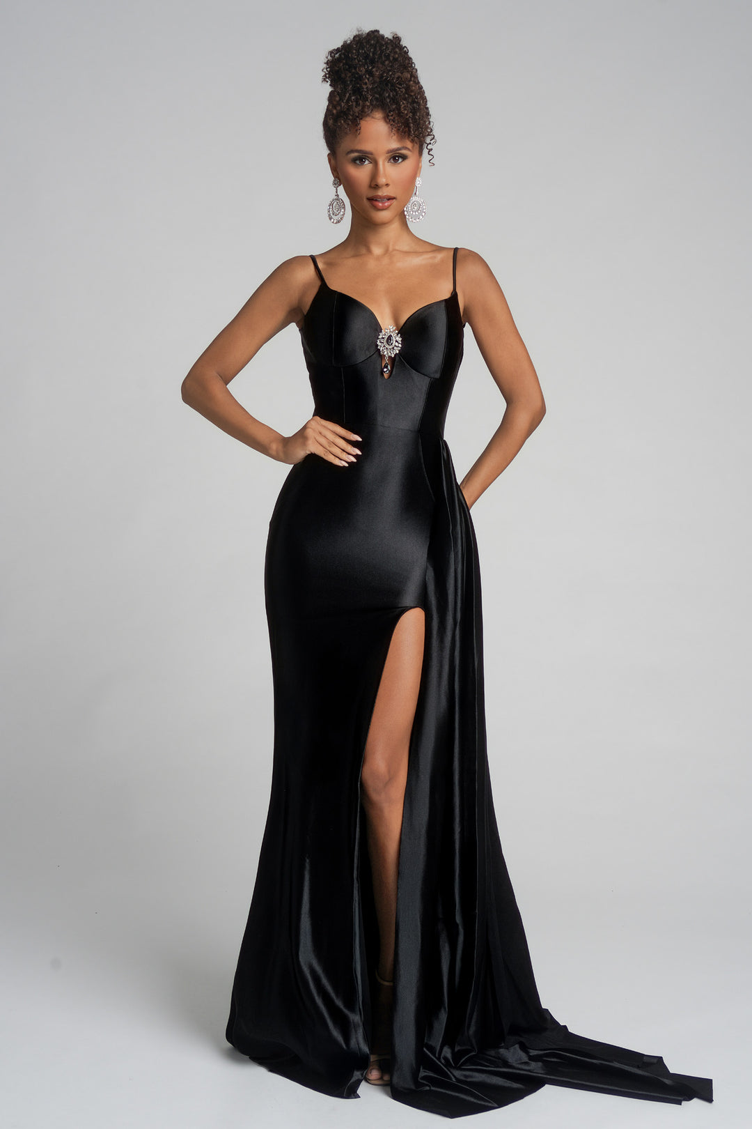 Portia & Scarlett XO037 Jewel Accent Neckline Evening Gown