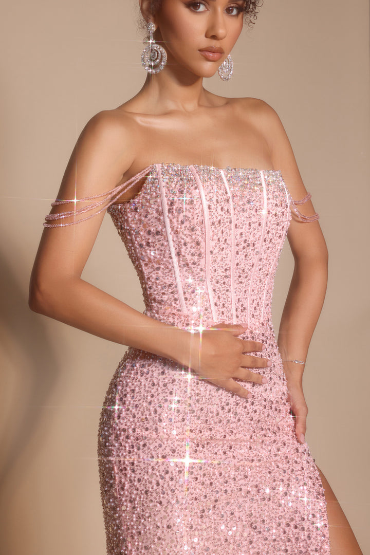 Portia & Scarlett XO054 Fitted Sheath Silhouette Evening Gown