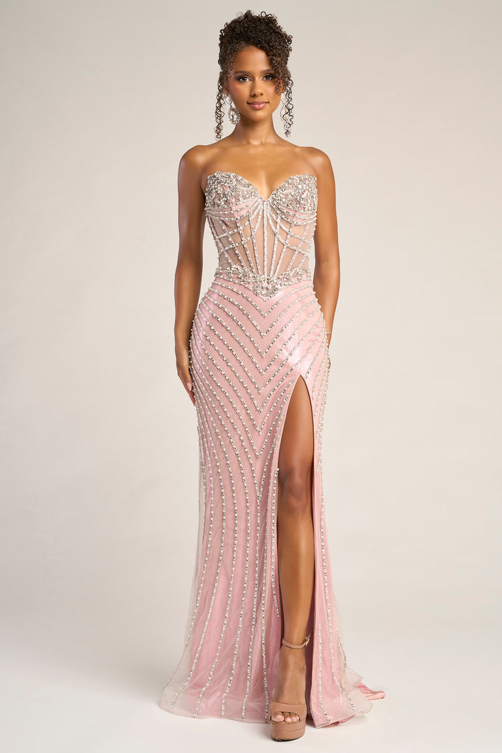 Portia & Scarlett XO057 Sweetheart Neck Sheath Evening Gown
