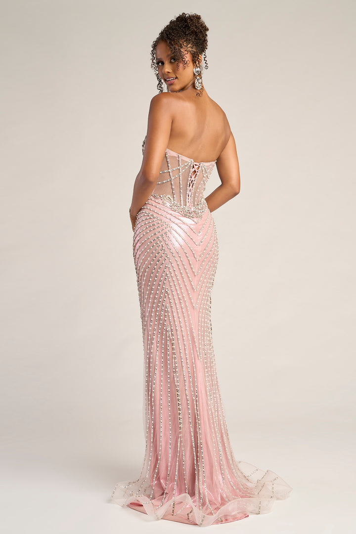 Portia & Scarlett XO057 Sweetheart Neck Sheath Evening Gown