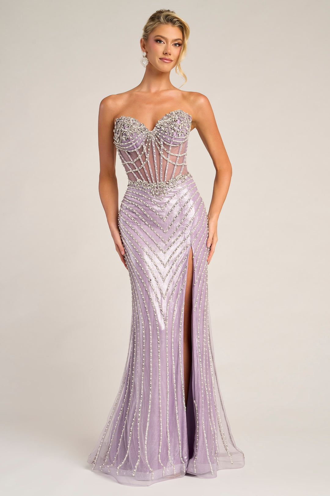 Portia & Scarlett XO057 Sweetheart Neck Sheath Evening Gown