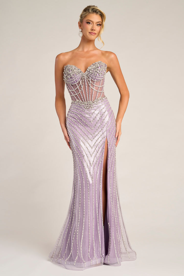 Portia & Scarlett XO057 Sweetheart Neck Sheath Evening Gown