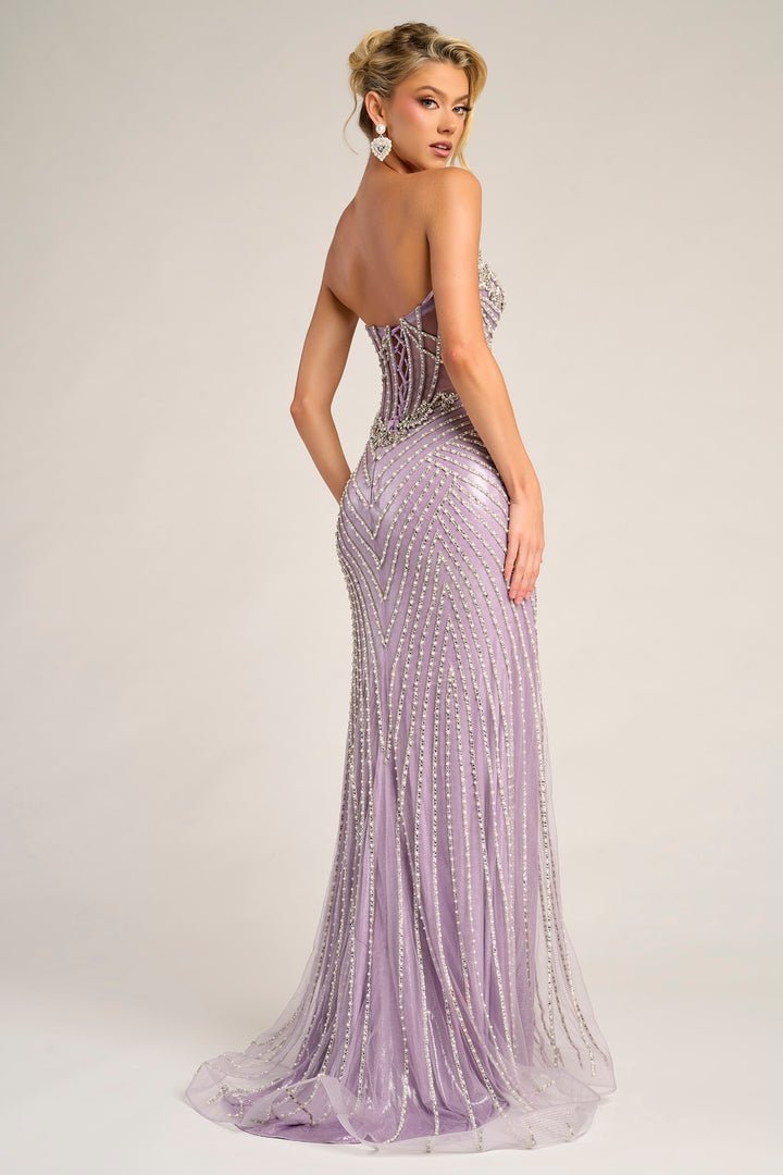 Portia & Scarlett XO057 Sweetheart Neck Sheath Evening Gown