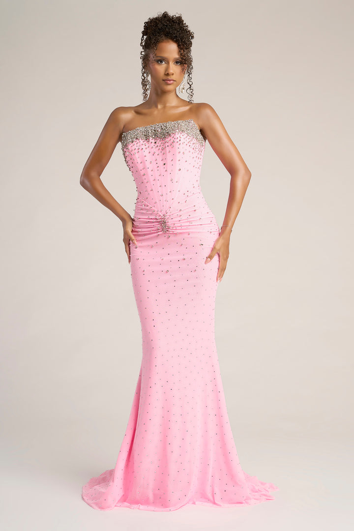 Portia & Scarlett XO059 Rhinestone Embellishments Prom Dress