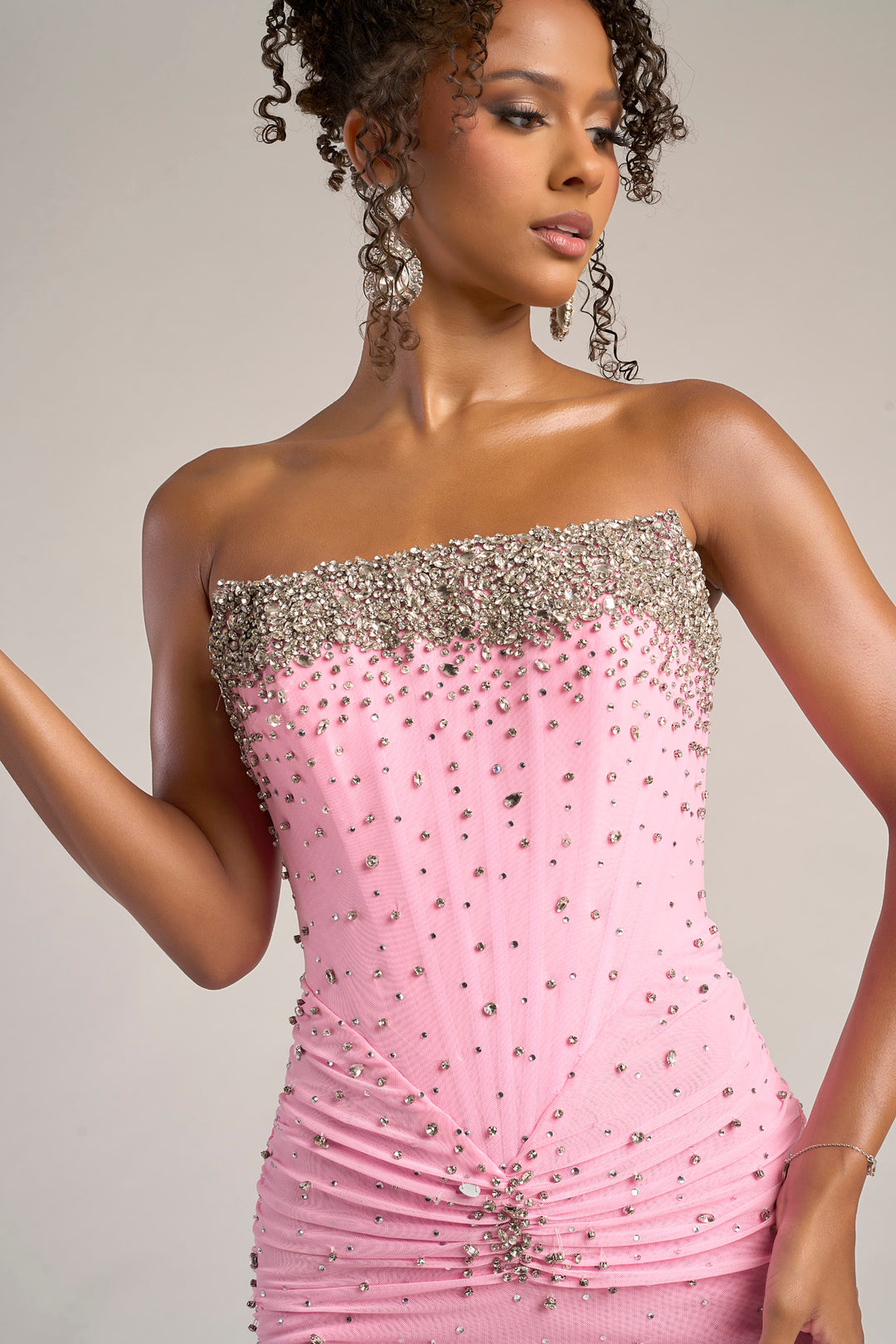 Portia & Scarlett XO059 Rhinestone Embellishments Prom Dress