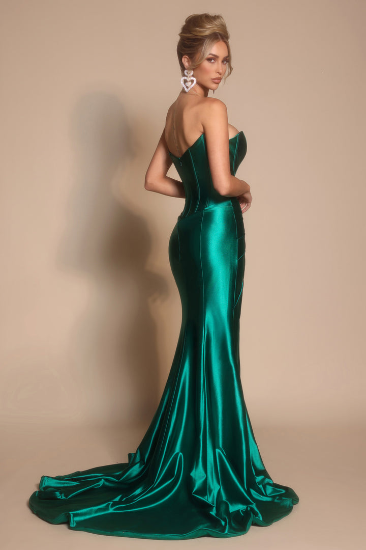 Portia & Scarlett XO071 Strapless Straight Neckline Evening Gown