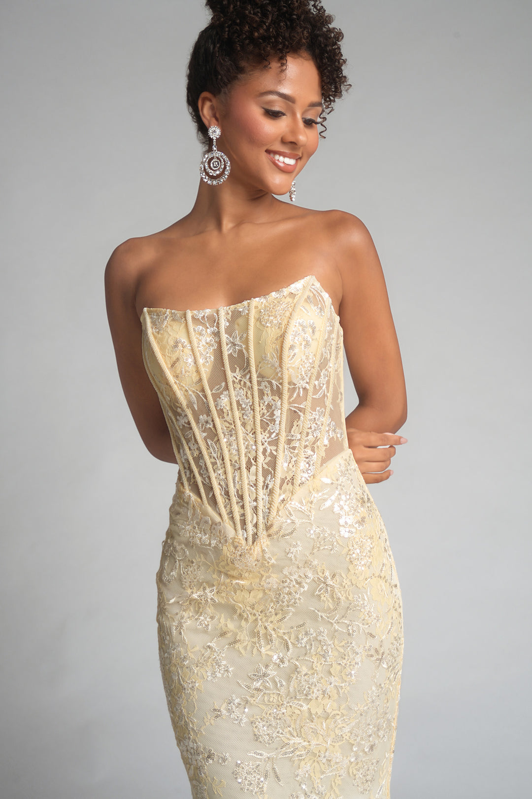 Portia & Scarlett XO082 Scoop Neckline Evening Gown