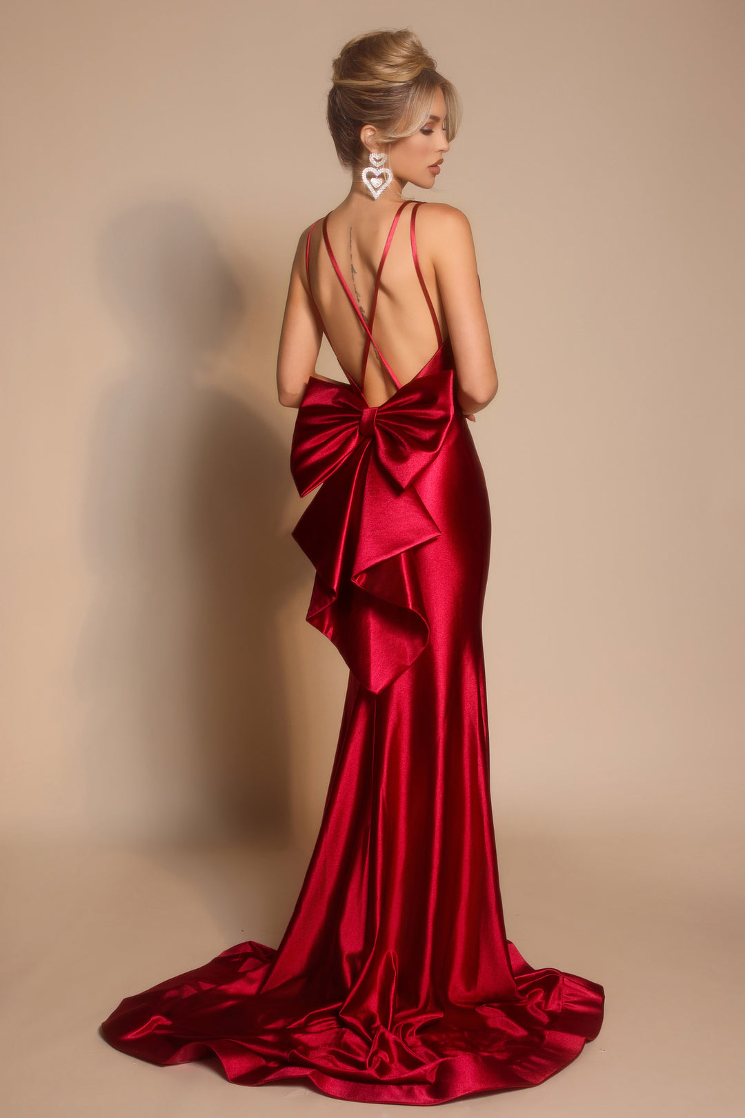 Portia & Scarlett XO095 Plunging V-Neck Evening Gown