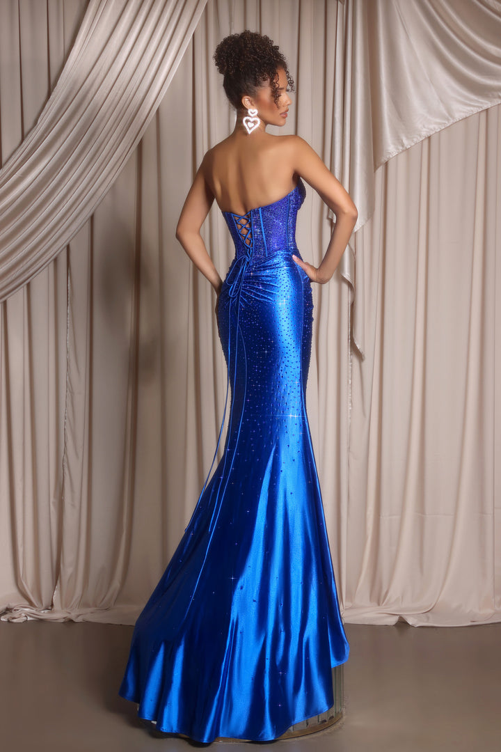 Portia & Scarlett XO098 Plunging Neckline Evening Gown