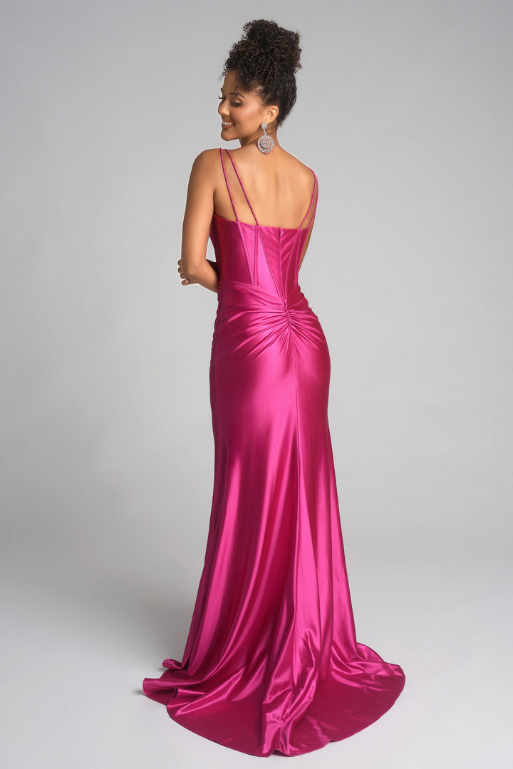 Portia & Scarlett XO105 Vibrant Satin Corset Prom Dress
