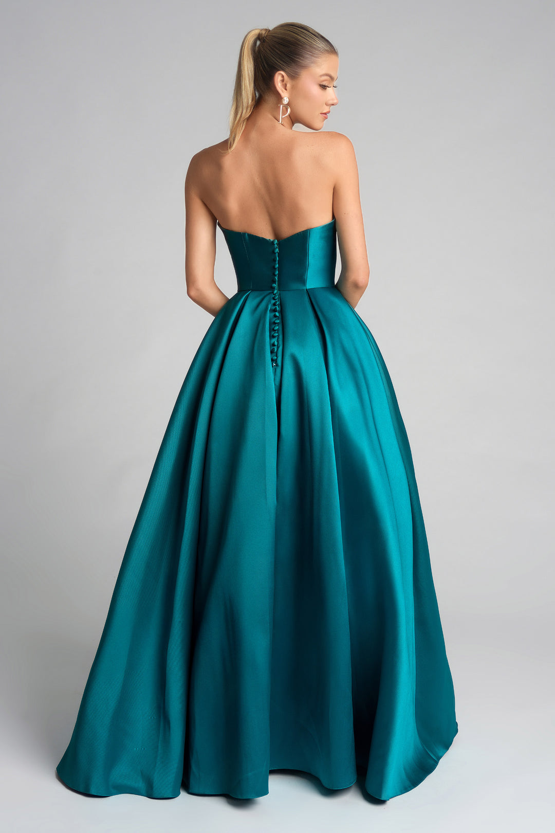 Portia & Scarlett XO110 Satin Sweetheart A-Line Evening Gown