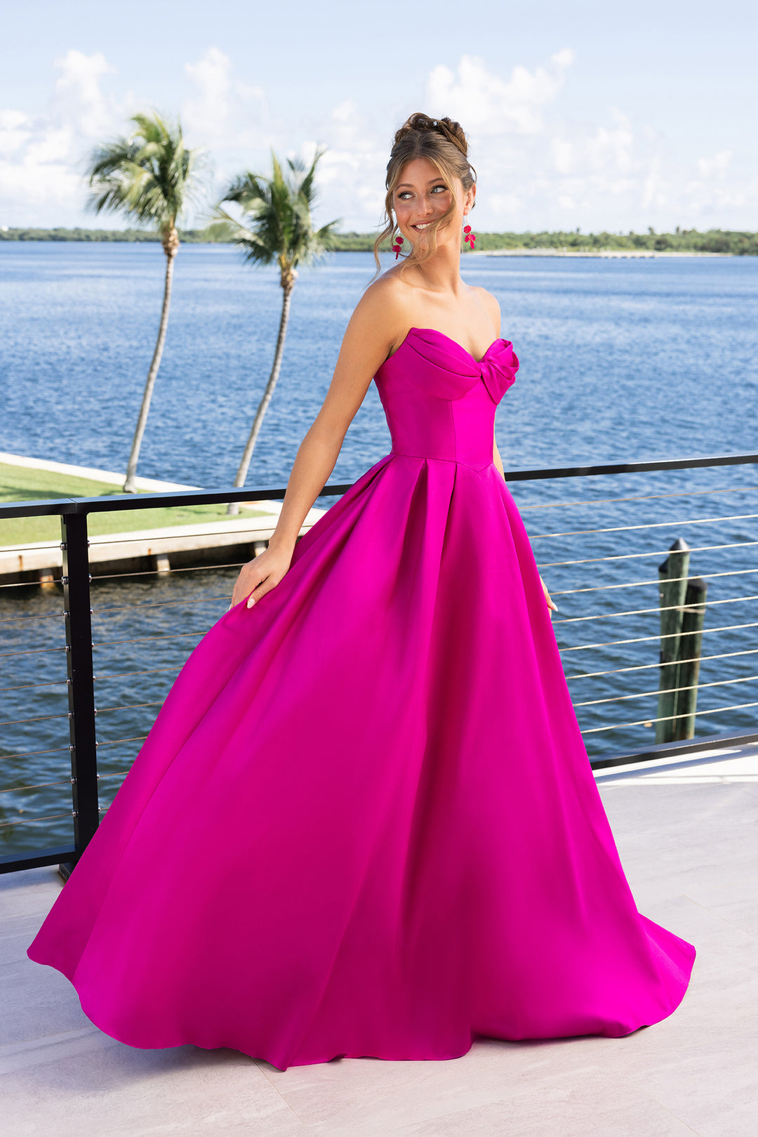 Portia & Scarlett XO110 Satin Sweetheart A-Line Evening Gown