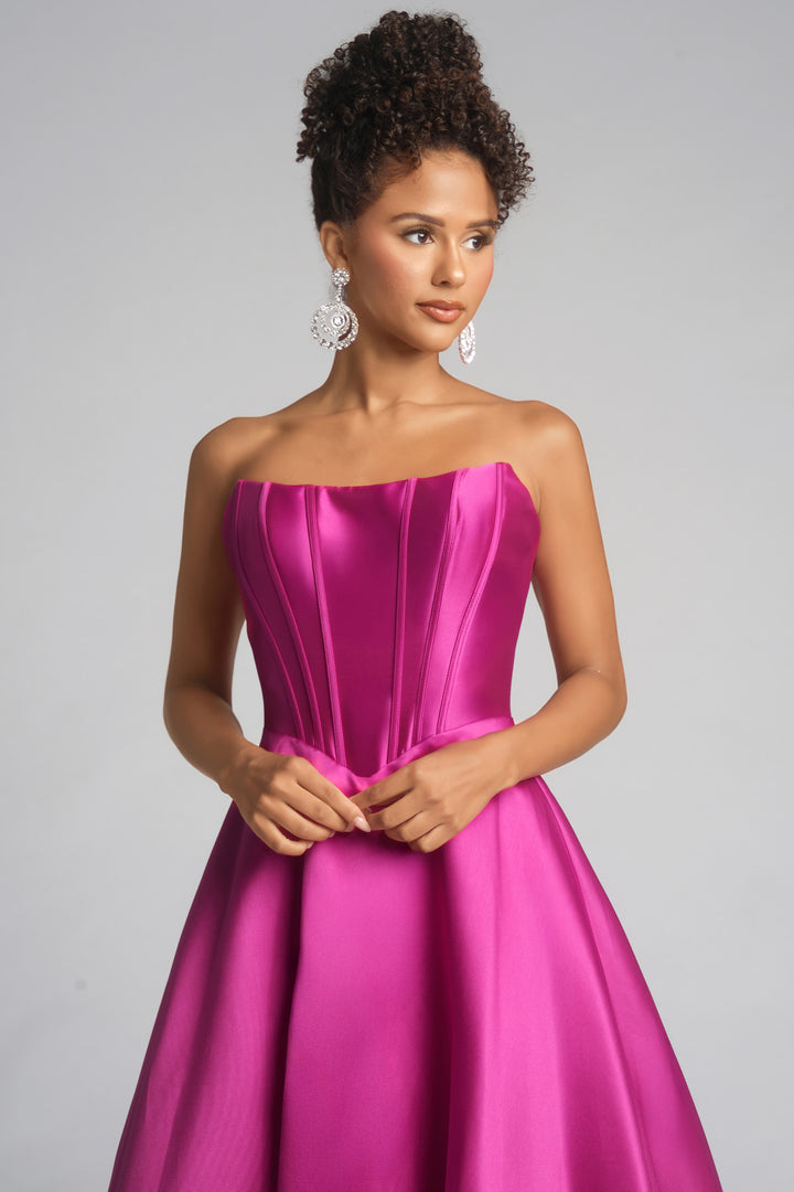 Portia & Scarlett XO124 Strapless A-Line Silhouette Evening Gown